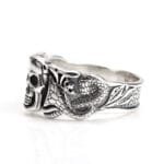 Bague Crâne Argent: Le Mystère Et L’audace D’un Bijou Serpent! - 12 (67,5mm)