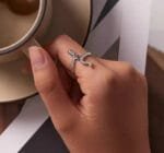 Bague Serpent Aux Yeux Roses: Mystère Et Charme Irrésistibles! 7 (54,4mm)