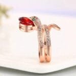 Bague Serpent En Acier Inoxydable 316l: élégance Et Guérison! - 7 (54,4mm)