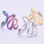 Bague Serpent En Acier Inoxydable 316l: élégance Et Originalité!