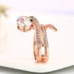 Bague Serpent En Acier Inoxydable 316l: élégance Et Spiritualité! - 6 (52mm)