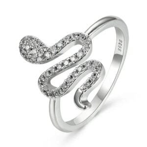 Bague Serpent En Acier Inoxydable 316l : éveillez Votre Pouvoir ! 1 Bague Serpent En Acier Inoxydable 316l: éveillez Votre Pouvoir! 5 (49,5mm)