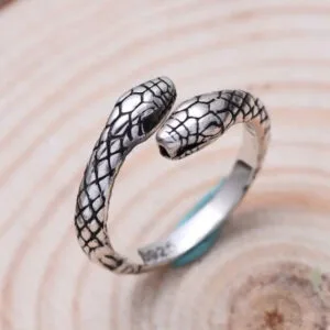 Bague Serpent En Acier Inoxydable 316l: Force Et Style Réunis!