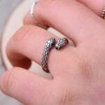 Bague Serpent En Acier Inoxydable 316l: Force Et Style Réunis!