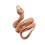 Bague Serpent En Acier Inoxydable 316l: Mystère Et élégance! - 7 (54,5mm)