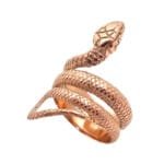 Bague Serpent En Acier Inoxydable 316l: Mystère Et élégance! - 8 (57mm)