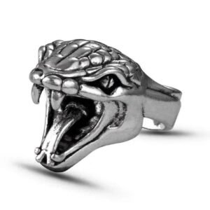 Bague Serpent Boa Acier Inoxydable — Serpent Univers