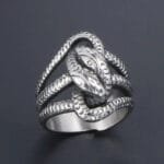 Bague Serpent En Acier Inoxydable: L’amour éternel à Porter! 9 (59,5mm)