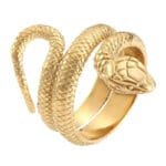 Bague Serpent En Or: élégance Audacieuse Et Brillante! 6 (52mm)
