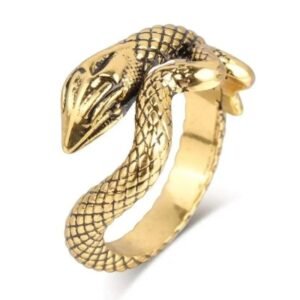 Bague Serpent Or Vintage Femme — Serpent Univers