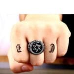 Bague Serpent étoile De David En Acier Inoxydable 316l: Un Guide Mystique! - 6 (52mm)