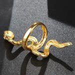 Bague Serpent Femme En Acier Inoxydable 316l: Osez La Ruse! 9 (59,5mm)