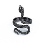 Bague Serpent Noir: Votre Totem De Protection Et énergie Positive!
