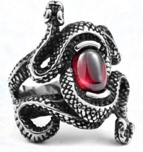 Bague Serpent œil De Sauron En Acier Inoxydable 316l: Soyez à L’affût!