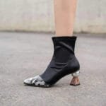 Bottines à Talon Serpent: L’élégance Originale à Vos Pieds! Noir / 38