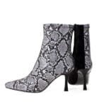 Bottines Bi-ton Serpent: élevez Votre Style Avec Des Talons Fins! Gris / 36