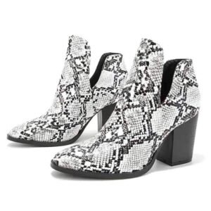 Bottine Effet Serpent Design Femme — Serpent Univers