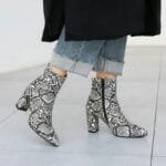 Bottines Python Gris: élevez Votre Style Avec élégance Et Facilité! 35