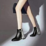 Bottines Serpent De Qualité Supérieure: Confort Et Style Inégalés! - Noir / 42