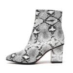 Bottines Serpent En Cuir De Qualité Supérieure Pour Un Hiver Stylé! 35