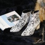 Bottines Serpent En Cuir De Qualité Supérieure Pour Un Hiver Stylé! 39