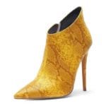 Bottines Serpent Jaune: Apportez Style Et Audace à Votre Look! 33