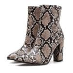 Bottines Serpent Marron: L’élégance Polyvalente à Vos Pieds! 35