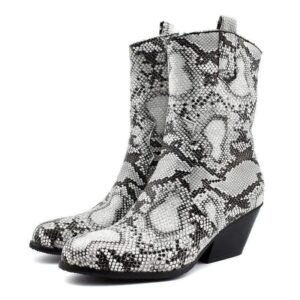 Bottine Santiag Serpent Python Femme — Serpent Univers