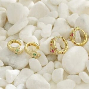 Boucles D’oreille Serpent Dorées: Mode Et Mystique à La Fois!
