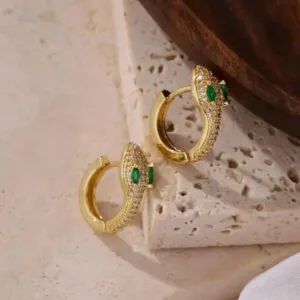 Boucles D’oreilles Or Serpent: élégance Minimaliste Inégalée