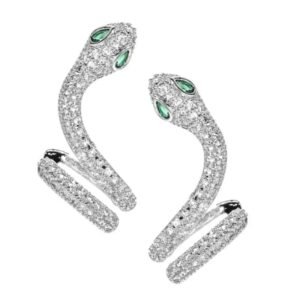 Boucle d&rsquo;Oreille Serpent Argent Protectrice — Serpent Univers