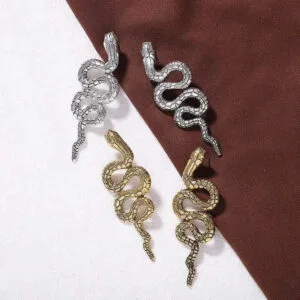 Boucles D’oreilles Serpent En Acier Inoxydable Pour Un Style Vintage Sublime ! 3 Boucles D’oreilles Serpent En Acier Inoxydable Pour Un Style Vintage Sublime!