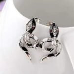 Boucle d'Oreille Serpent Acier Inoxydable 316L Femme