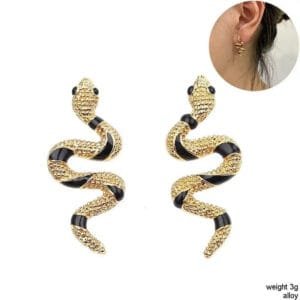 Boucles D’oreilles Serpent En Or: élégance Et Style Subtil!