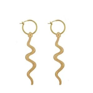 Boucle d&rsquo;Oreille Serpent Spirituelle Femme — Serpent Univers