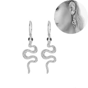 Boucle d&rsquo;Oreille Serpent Symbolique Femme — Serpent Univers