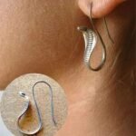 Boucle d'Oreille Serpent Cobra Acier Inoxydable