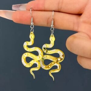 Boucles d’Oreille Serpent Alliage Zinc Audacieuse — Serpent Univers