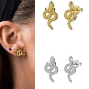 Boucle d&rsquo;Oreille Serpent Charme Unique Femme — Serpent Univers