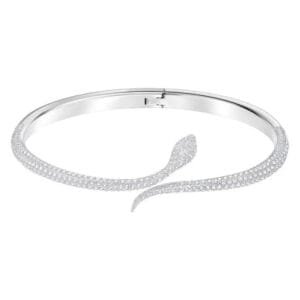 Bracelet Serpent élégant: Rayonnez Avec éclat Et Style! Blanc