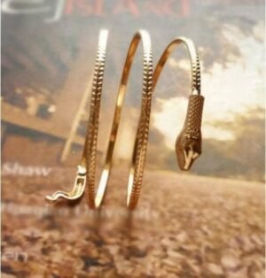 Bracelet Serpent Or Jaune Acier 316L — Serpent Univers