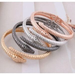 Bracelet Serpent En Acier Inoxydable: élégance Sans Irritation!