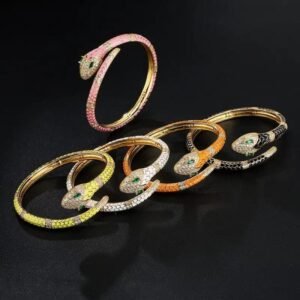 Bracelet Serpent Cuivre Artisanal Femme — Serpent Univers