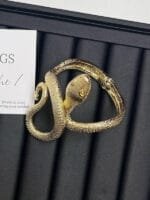 Bracelet Serpent Enroulé En Alliage Zinc: élégance Unisexe!