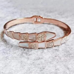 Bracelet Serpent Cristaux Blancs Luxe — Serpent Univers