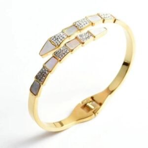 Bracelet Serpent Or Acier Inoxydable — Serpent Univers