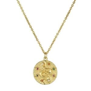 Brillez Avec Le Collier Serpent En Acier Inoxydable Et Connectez-vous à La Nature!