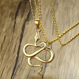 Collier Serpent Or Délicat Homme — Serpent Univers