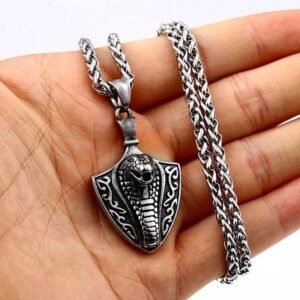 Collier Cobra Argent Pendentif Serpent — Serpent Univers