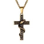 Collier Croix Acier: élégance Moderne Et Pouvoir à Votre Cou!